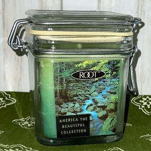 Root 2 wick hinged jar cande 3 layered scents-RARE- Brand New
